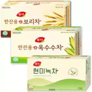 동서식품 동서 현미녹차 100T+한잔용 옥수수차 보리차 100T 총300T 당일발송~
