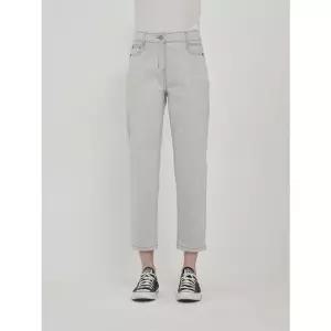 [올리비아로렌] 뒷포켓 자수 배기핏 데님 팬츠 VVCMP5M3271[35767469]