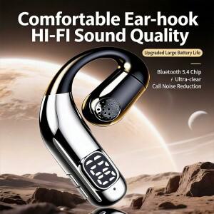 G47 블루투스 5.4 하이파이 스테레오 이어버드 오픈형 회전식 싱글 이어폰 마이크 내장 스포츠 헤드셋 샤오