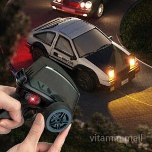 초미니 드리프트 RC카 테이블 RTR RC카, 레이싱RC카 모델 C 1/76 쉘로