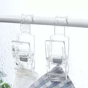 수건 고무장갑 소품정리 투명클립 후크집게 2P LH150 후크 행거 고리