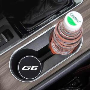 2개입 자동차 차량용 호환 컵홀더 쿠션 수납 홈 보호 코스터 컵 미끄럼 방지 패드 매트 Xpeng G6 G9 P7 P9