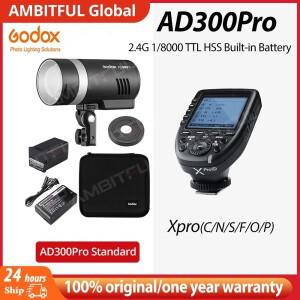 Godox AD300Pro 야외 플래시 라이트 300Ws TTL 2.4G 1/8000 HSS 배터리 포함 캐논 니콘 후지 올림푸스 펜탁