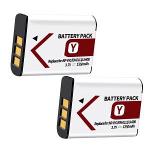 소니 HDR-AZ1 쿨픽스 S550 올림푸스 FE-370 옵티오 용 LI-60B 배터리 EN-EL11 NP-BY1 1350mah