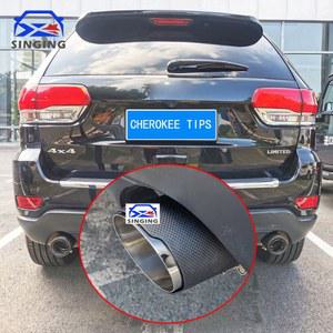 2011 지프 그랜드 체로키 wk2 머플러 엔드 파이프 배기 자동차 팁 스테인레스 스틸 테일 장식