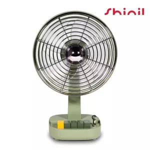 신일 레트로 미니 테이블 선풍기 사무실용 캠핑용 탁상용 5엽날개 8인치