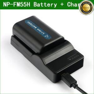 소니 DSC F707 F828 R1 S30 HVR-A1U DSLR-A100용 NP-FM55H FM50 카메라 디지털 배터리  USB 충전기