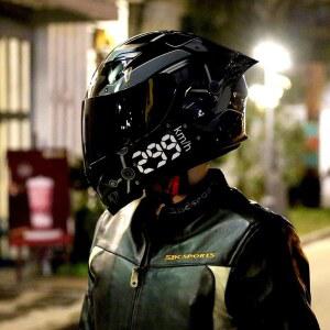 DOT AIS 오토바이 헬멧 풀 페이스 카스코 더블 컬러 BMW용 모토 바이크 케이스