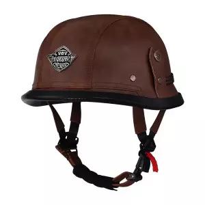 바이크 오토바이 반모헬맷 클래식 독일 스타일 가죽 여성과 남성 구리 Googles Capacete De Moto Masculino