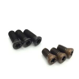 BurEiYmy 5pcs M2.5 합금강 볼트 sic 로브 카운터 싱크 헤드 나사 CNC 터닝 공구 6mm ~ 12mm 길이