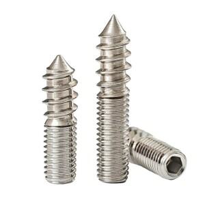 304 스테인레스 스틸 목재 계단 볼트 가구 소파 식탁 의자 용 이중 스레드 셀프 태핑 나사