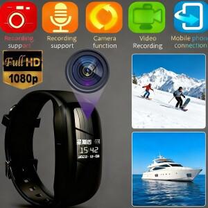 1080P HD 야간 투시 스마트 손목밴드 스포츠 소음 감소 휴대용 카메라 다기능 웨어러블 디지털 녹화 시계