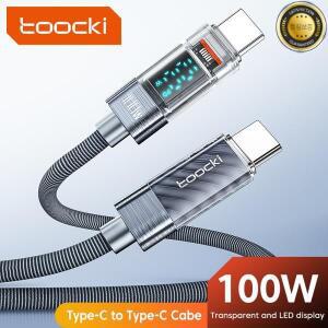 Toocki 샤오미 맥북용 투명 케이블 C타입 to 100W PD 디스플레이 고속 충전