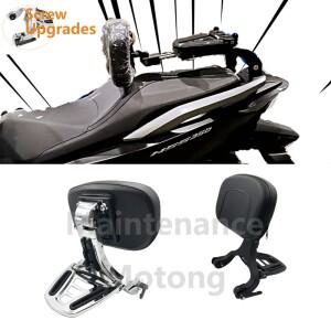 혼다 포르자 350 바이크 오토바이 액세서리 이동식 시시 바, 다목적 운전자 승객 등받이, 접이식 수하물 랙