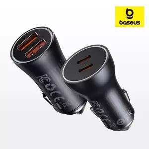 베이스어스 차량용 초고속 충전기 60W 2포트 자동차 차량 시거잭