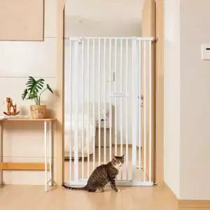 76-125cm 포포캣 고양이 방문 펫도어 높은 강아지 안전문 현관 펜스 베란다 팻도어