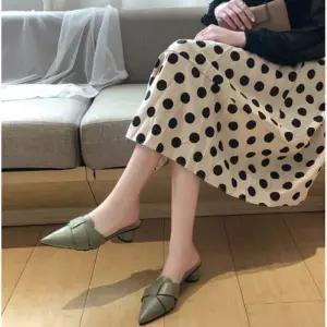 여자블로퍼 4컬러 1P 리본 뮬슬리퍼 캐주얼 여성 슈즈