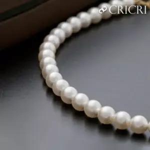 18K 스와로브스키 크리스탈 제작 진주목걸이 45cm JS107_45cm