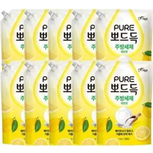 피죤 퓨어 뽀드득 주방세제 레몬향 1.2L 10개