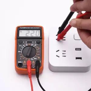 디지털 테스터기 가정용 휴대용 측정기 디지털 멀티 테스터 전기 전압 전류 슬리브 고무 장비 부품 전자