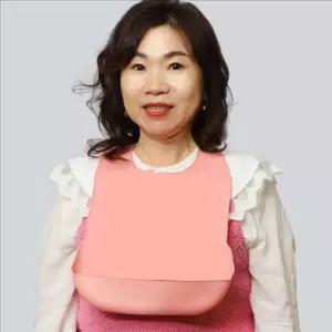 음식받이 성인용 실리콘 턱받이 간병용 노인용 실리콘 턱받이 식사 환자