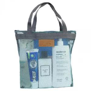 수영장용 방수 메쉬 비치 토트백 물놀이 휴가용 바캉스 숄더백 4컬러