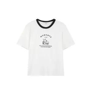 [롯데백화점]폴햄 여성 20수 코튼 링거 기본핏 반팔티 (PHG2TS2220)