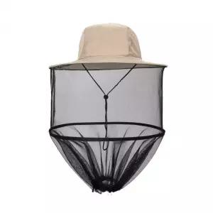 모기퇴치 낚시 벌초용 방충 그물모자 크림색 챙모자 낚시모자 농사모자