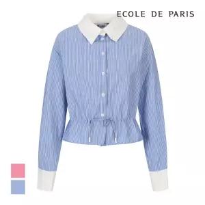 [에꼴드파리/드라로얄] 배색카라 ST패턴 셔츠_RB38WBBM30Z