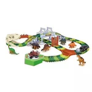 유아완구 어린이집 공룡피규어 레일놀이 레이싱 5세남아 미니카 경주 코스