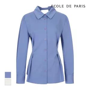 [에꼴드파리/드라로얄] 핀턱 디자인 블라우스_RB39WBAM07Z