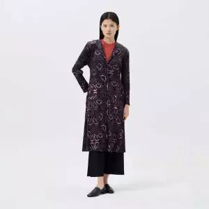 [플리츠미](의정부점)퍼즐 숄카라 플리츠 롱 재킷_PPJKS026035