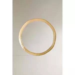 zara 자라 림 유리 차저 플레이트 - 골드