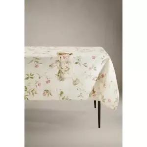 zara 자라 플로랄 자카드 테이블보 - 핑크