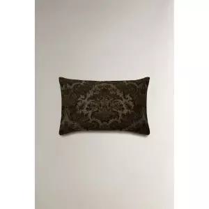 zara 자라 자카드 쿠션 커버 - 브라운
