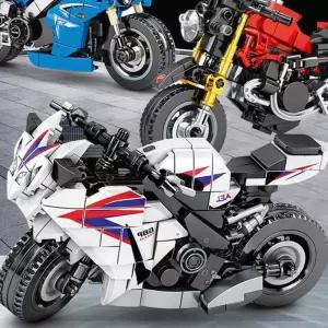 오토바이 캐릭터 블록 조립 어린이 바이크 남아 창의 완구 퍼즐 장난감