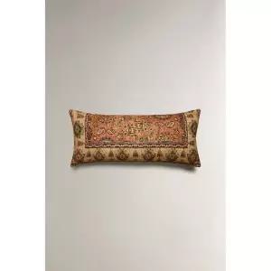 zara 자라 러스틱 롱 쿠션 - 라이트 베이지