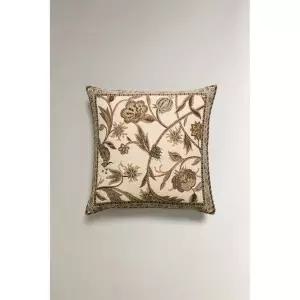 zara 자라 자카드 쿠션 커버 - 그린 / 블루