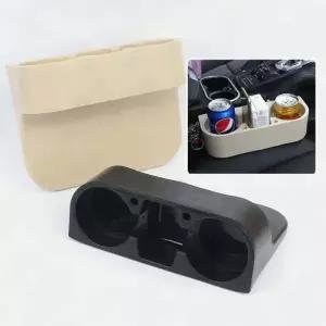 차량수납함 차량용컵홀더 다용도 수납함 3구 틈새 자동차컵포켓