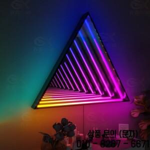 맞춤형 LED 인피니티 환상 거울 실내 사인 보드 아크릴 반사 3D 네온