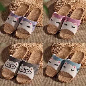 런칭특가 뽀송뽀송 왕골 슬리퍼 린넨 샌들 남성 여성 사무실 여름 실내화 거실화