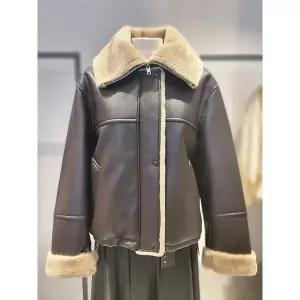 시슬리 [시슬리]카라 집업 무스탕 자켓(SALEC3561) 705858