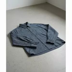 SPAO 남성 크롭 체크 셔츠_SPYCG23C03