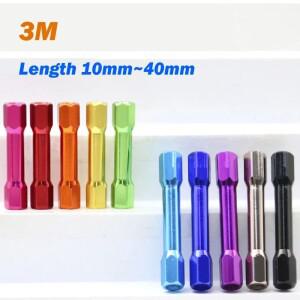 M3 알루미늄 스탠드오프 스터드 화려한 육각 스페이서 칼럼 FPV 쿼드콥터 드론 패스너 * 10mm 28/30  40mm