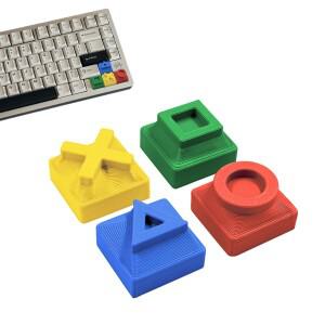 기계식 키보드와 호환 키캡 3D 프린팅 아티산 세트 모양 코드화 색상 촉각 피드백