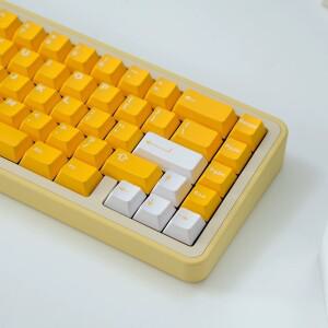 WOB Keycaps 체리 프로필 ABS Aifei 더블 샷 114 키 분할 Alice Ansi 레이아웃 Wooting A75 Hi75 용 블랙
