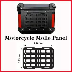 오토바이 트렁크 패널 알루미늄 합금 방수 몰리 수납 범용 사이드 박스 오거나이저 모듈식 수납함