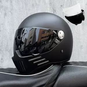 바이크 오토바이 반모헬맷 레트로 복고풍 엔틱 헬멧 남자 여자 빈티지 카스코 모토 풀 페이스 Capacete De