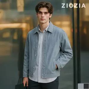 지오지아 브러쉬 워싱 데님셔츠 자켓 ABD5DJ1301 1032633