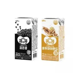 콩앤콩 고칼슘 두유 호두아몬드 24팩 + 검은콩 24팩 (총48팩)